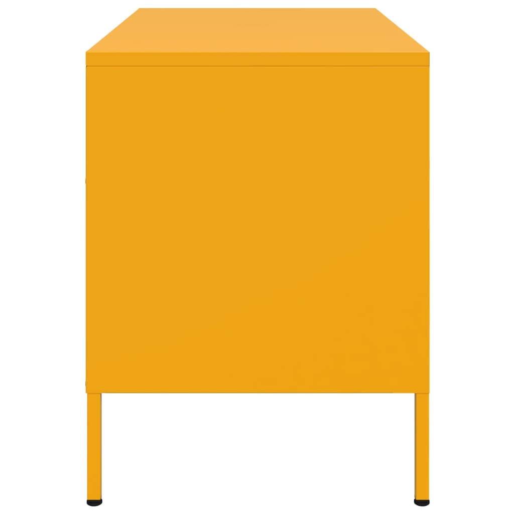 vidaXL TV Cabinets 2 pcs Mustard Yellow 68x39x50.5 cm Steel