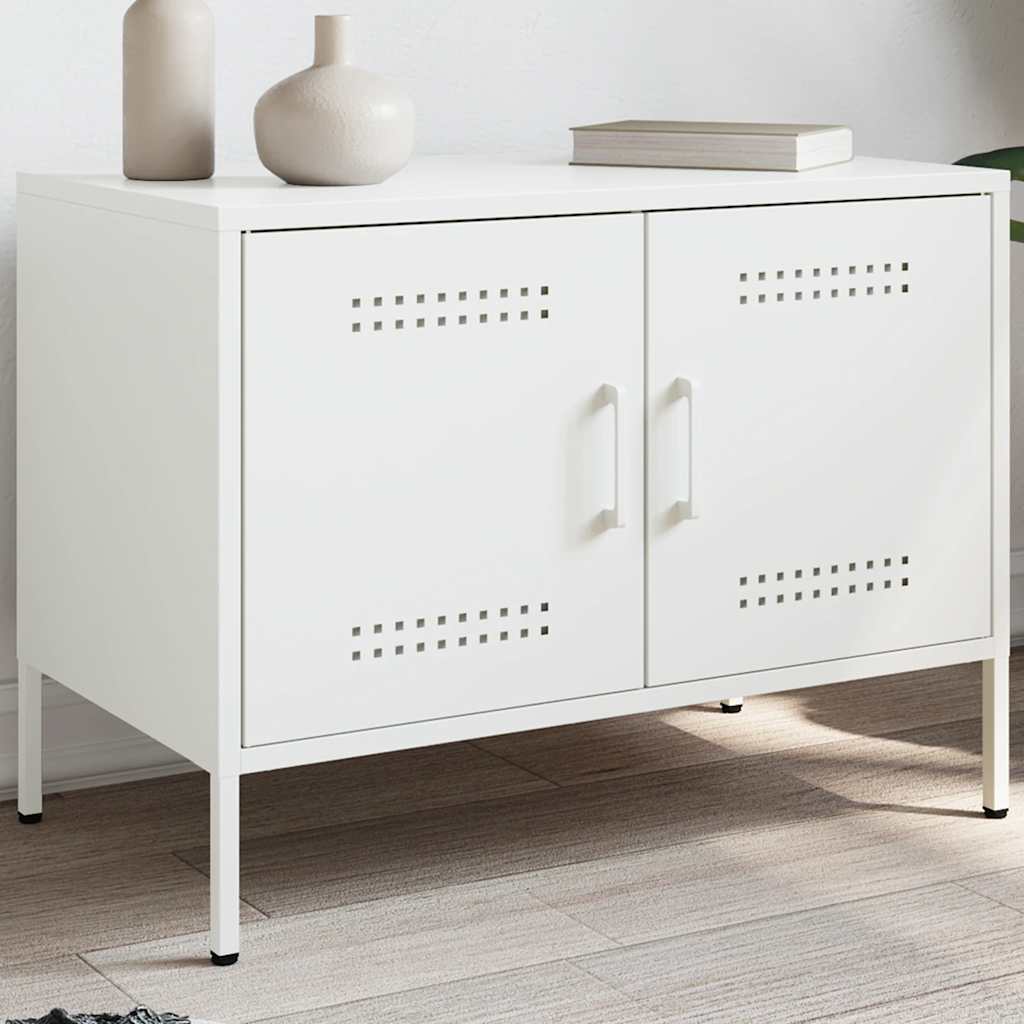 TV Cabinet White 68x39x50,5 cm Steel