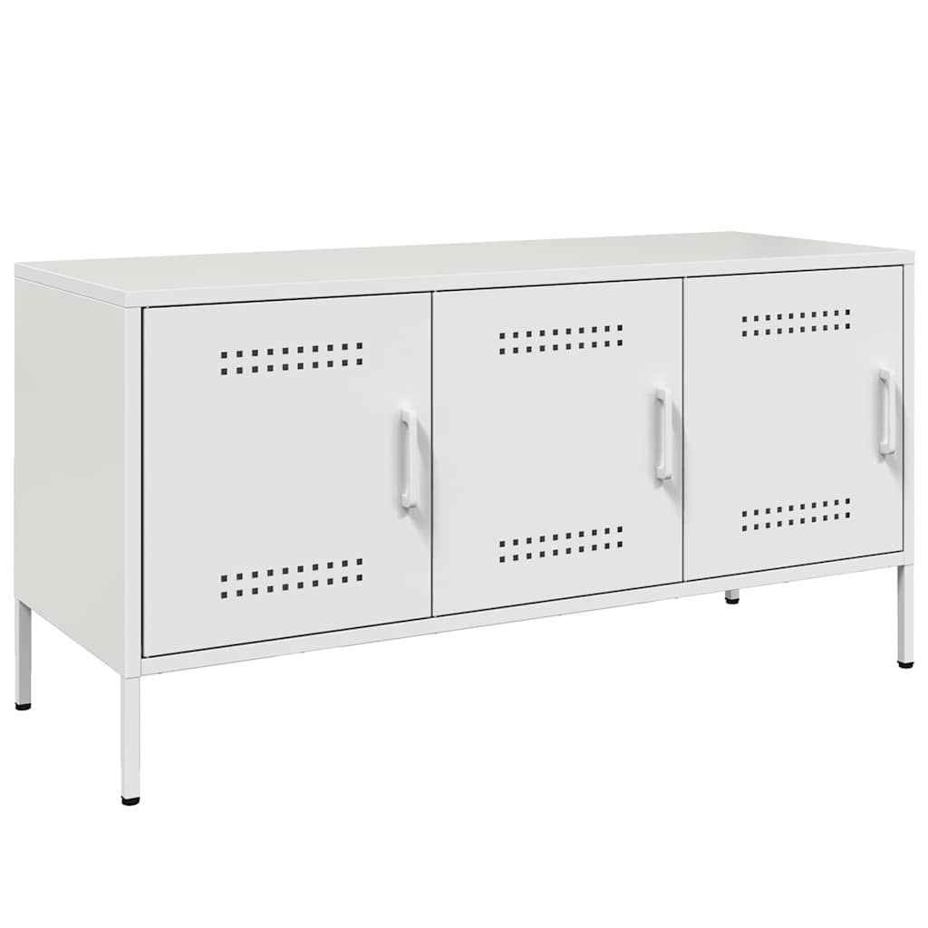 TV Cabinet White 100.5x39x50.5 cm Steel