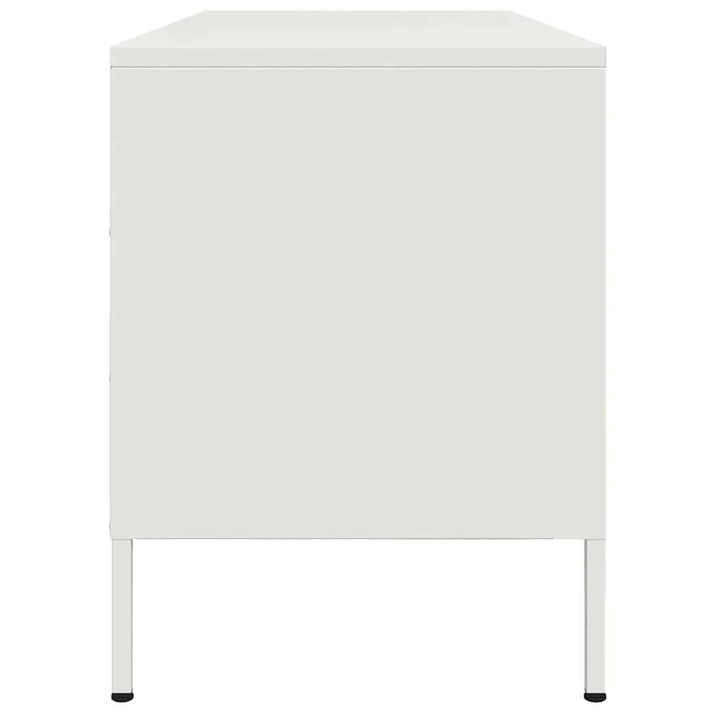 TV Cabinet White 100.5x39x50.5 cm Steel