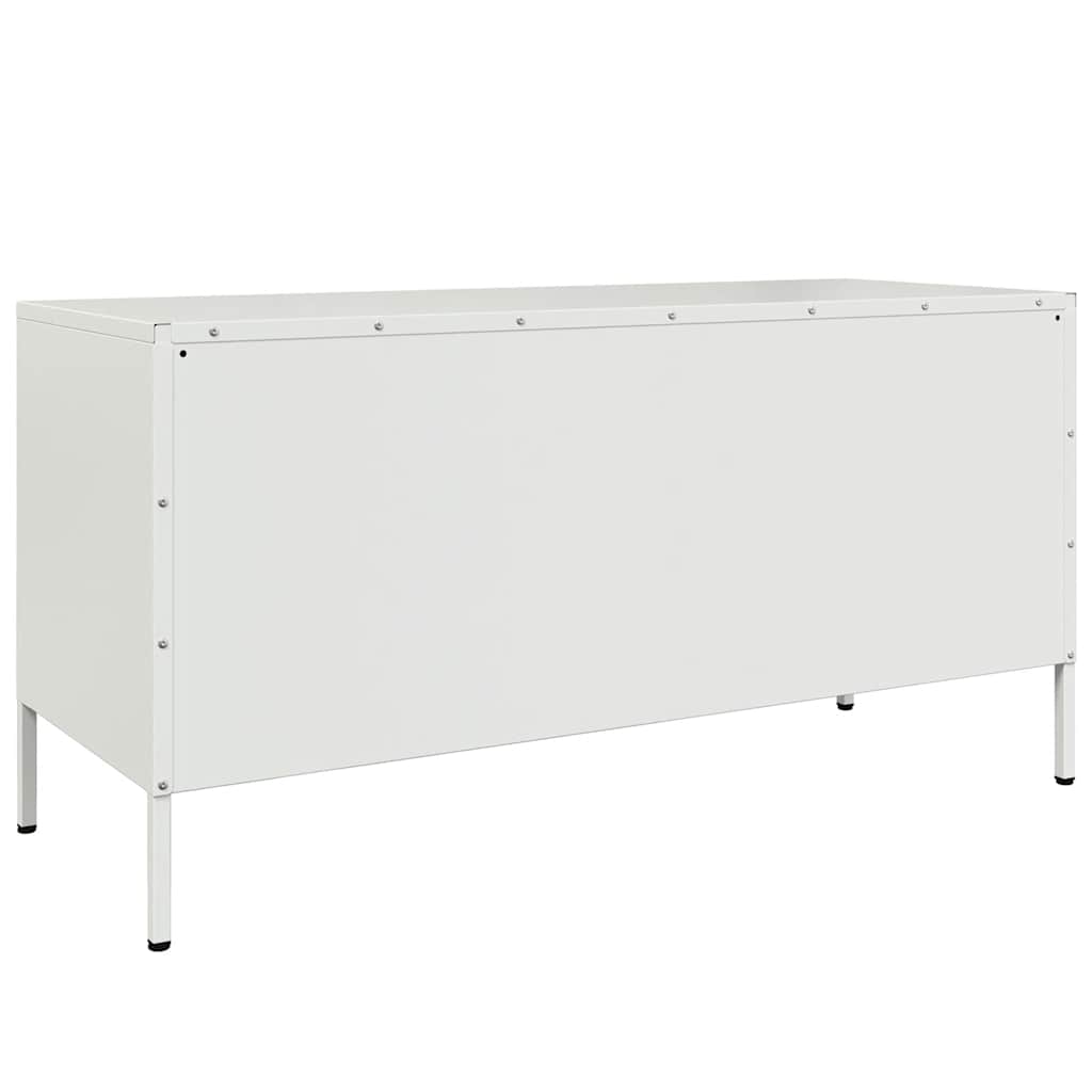 TV Cabinet White 100.5x39x50.5 cm Steel