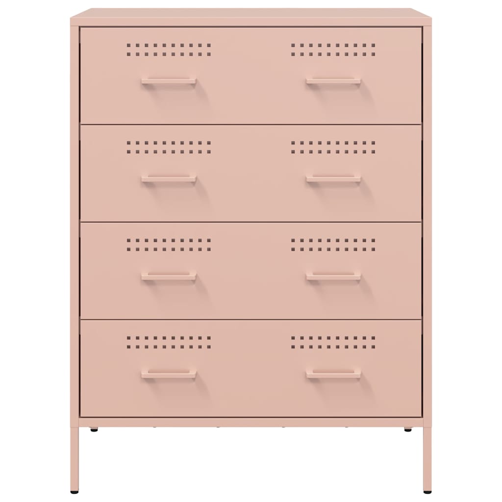 Sideboard Pink 68x39x89 cm Steel
