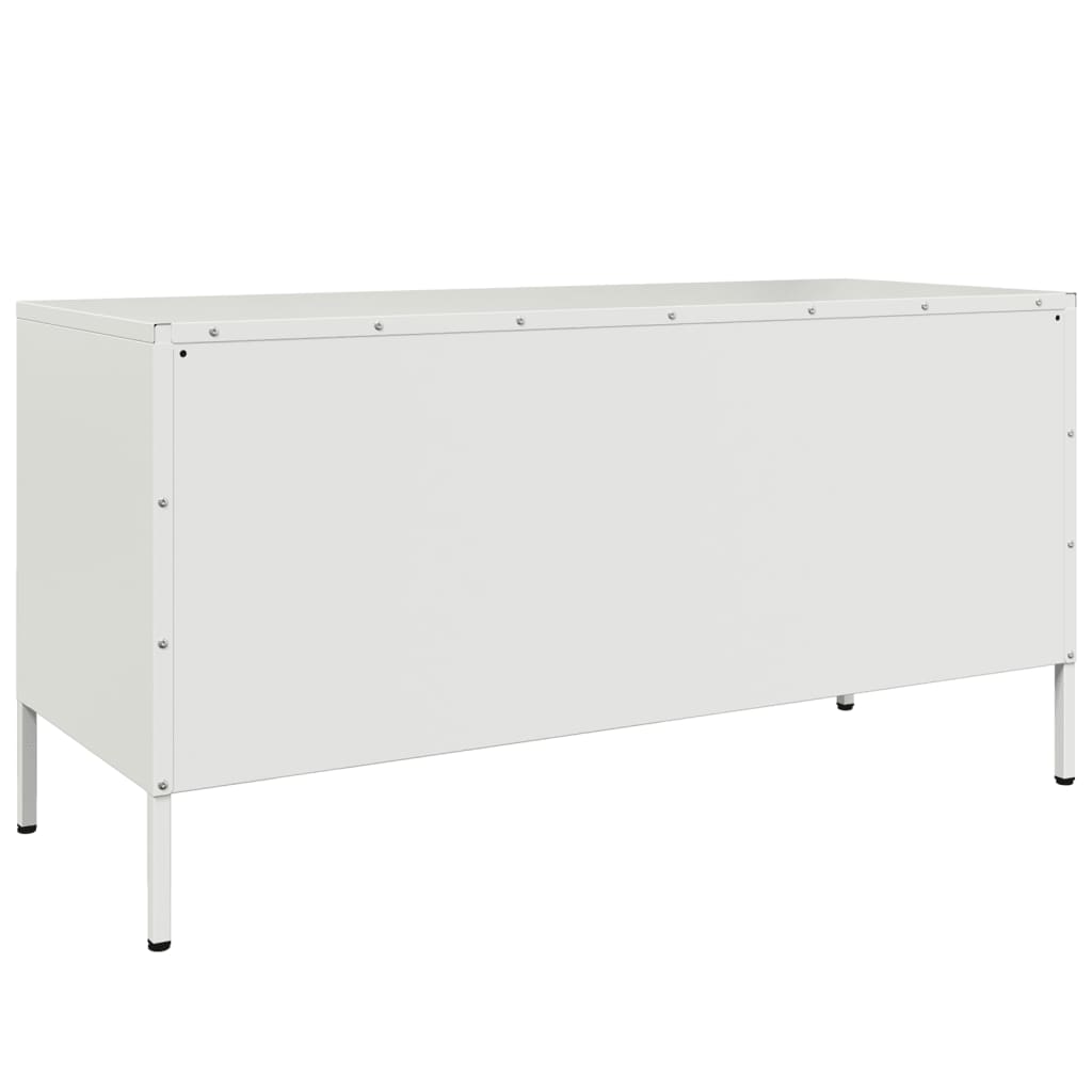 TV Cabinet White 100,5x39x50,5 cm Steel