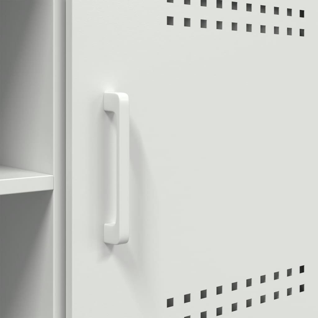 TV Cabinet White 100,5x39x50,5 cm Steel