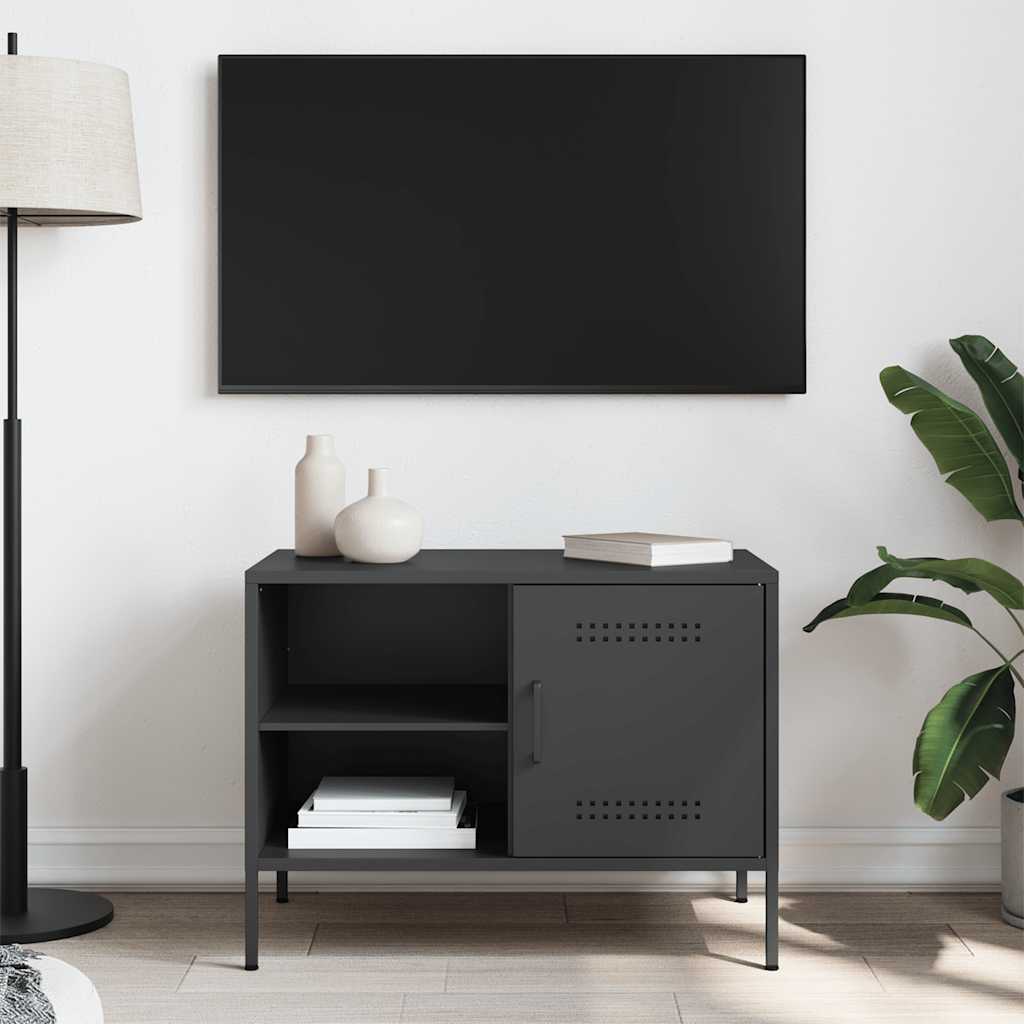 TV Cabinet Black 68x39x50,5 cm Steel