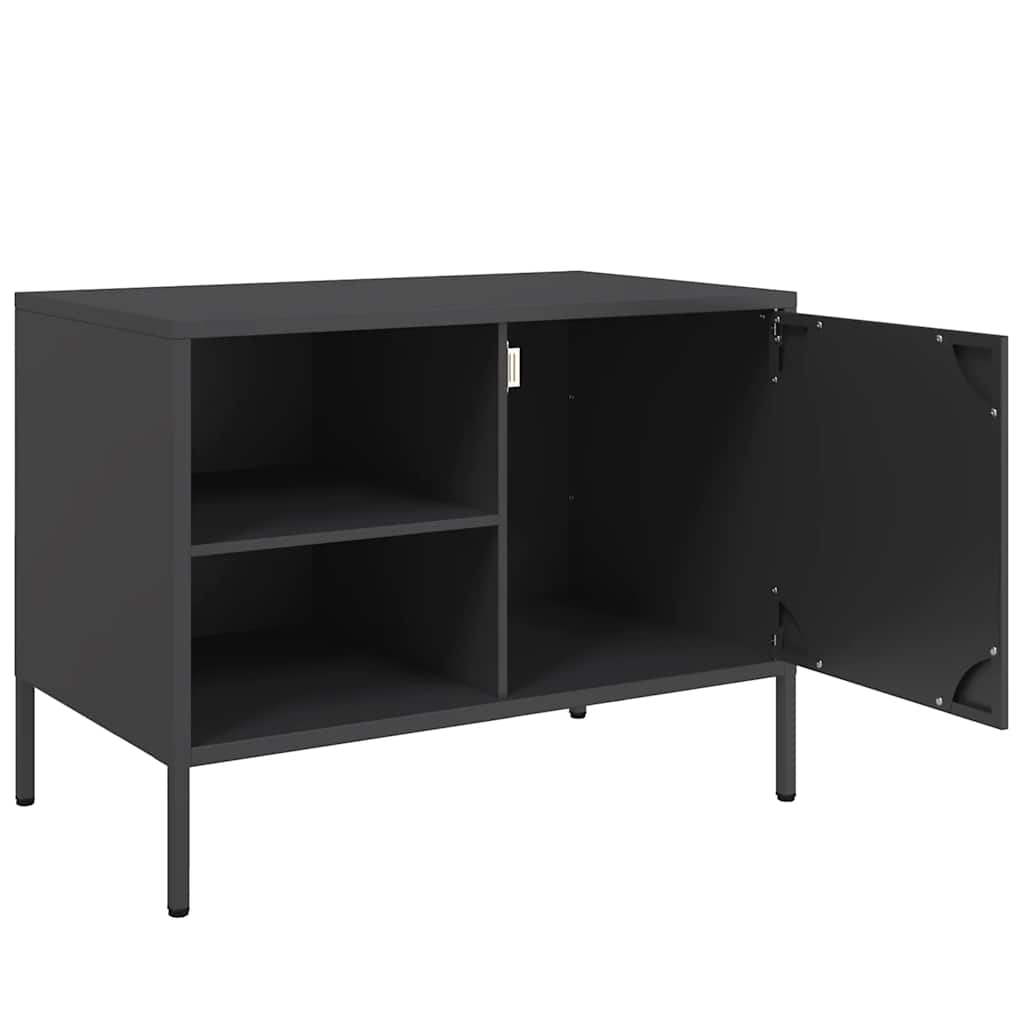 TV Cabinet Black 68x39x50,5 cm Steel