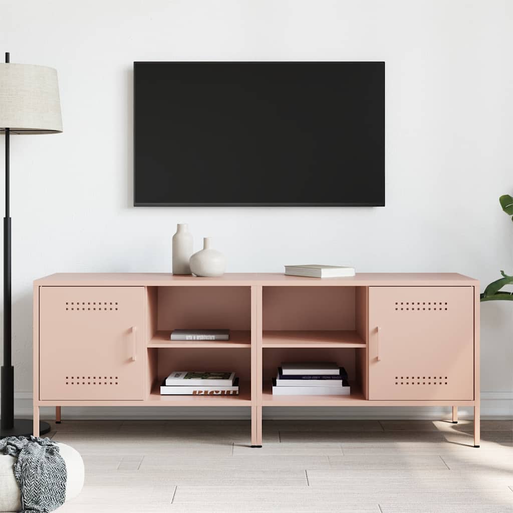 TV Cabinets 2 pcs Pink 68x39x50.5 cm Steel