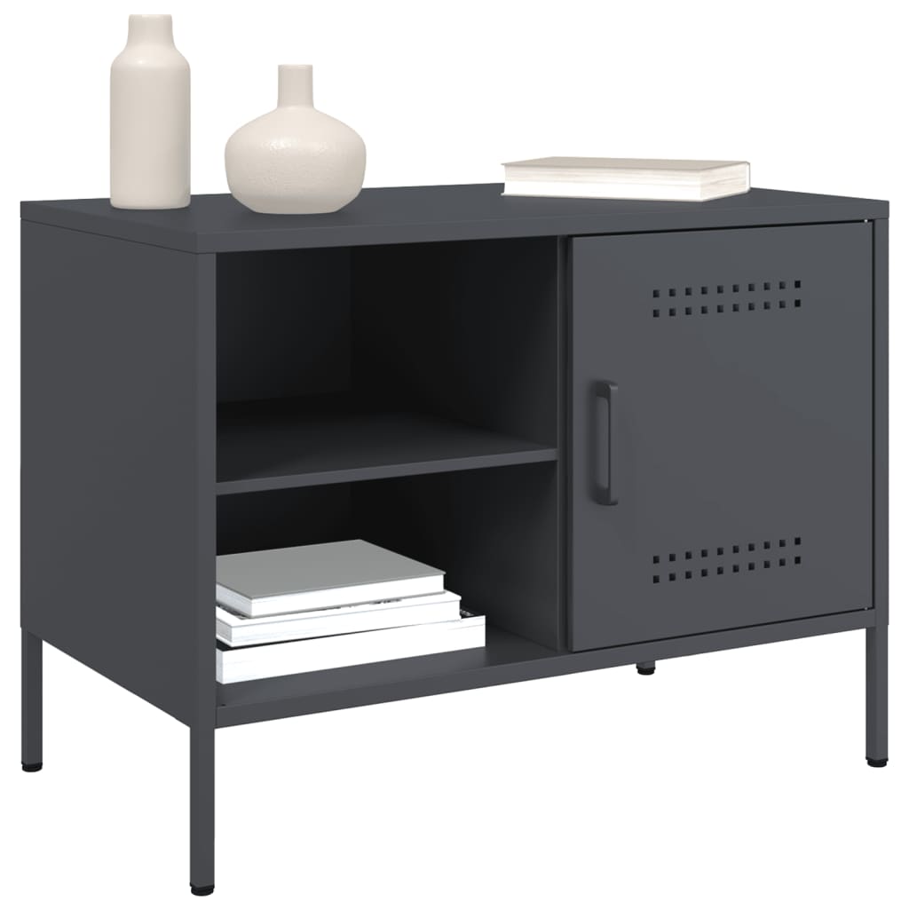 2 Piece TV Cabinet Set Anthracite 68x39x50,5 cm Steel
