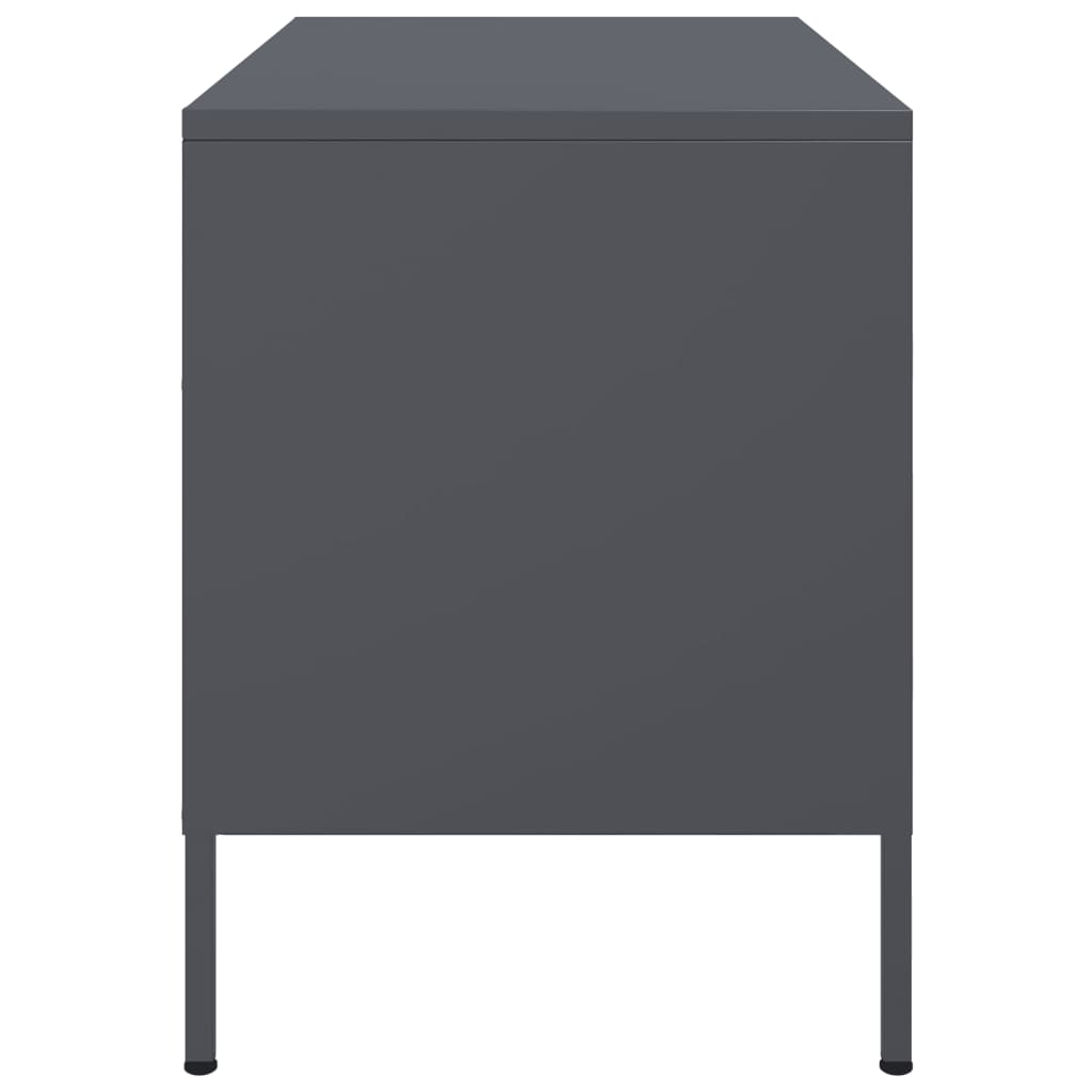 2 Piece TV Cabinet Set Anthracite 68x39x50,5 cm Steel