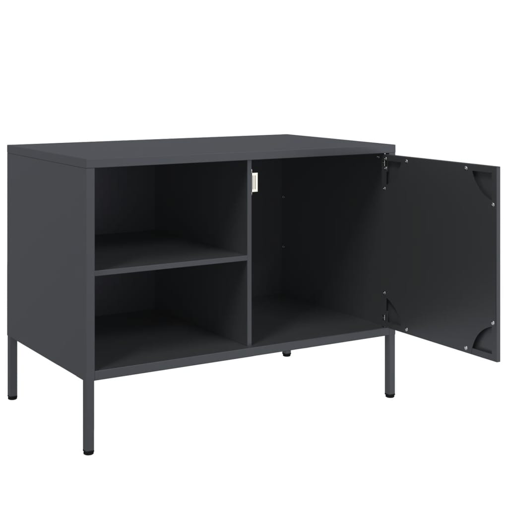 2 Piece TV Cabinet Set Anthracite 68x39x50,5 cm Steel