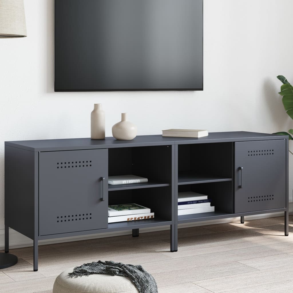 2 Piece TV Cabinet Set Anthracite 68x39x50,5 cm Steel