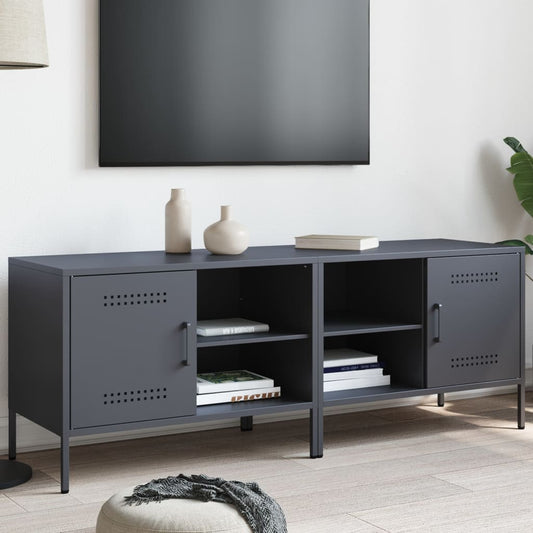 2 Piece TV Cabinet Set Anthracite 68x39x50,5 cm Steel