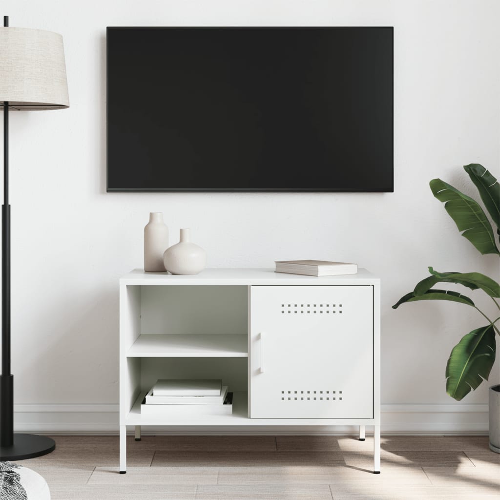 TV Cabinet White 68x39x50,5 cm Steel