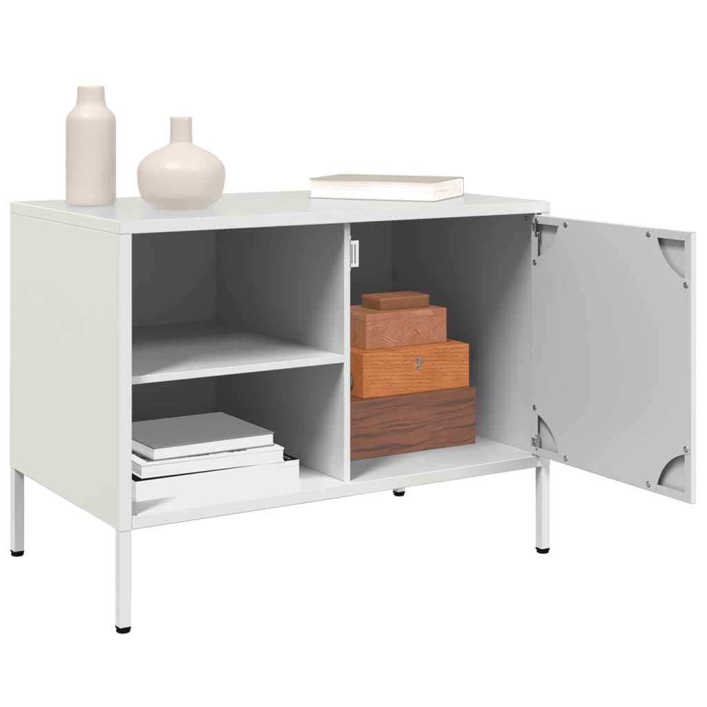 TV Cabinet White 68x39x50,5 cm Steel