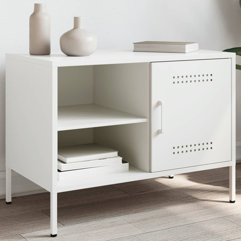 TV Cabinet White 68x39x50,5 cm Steel