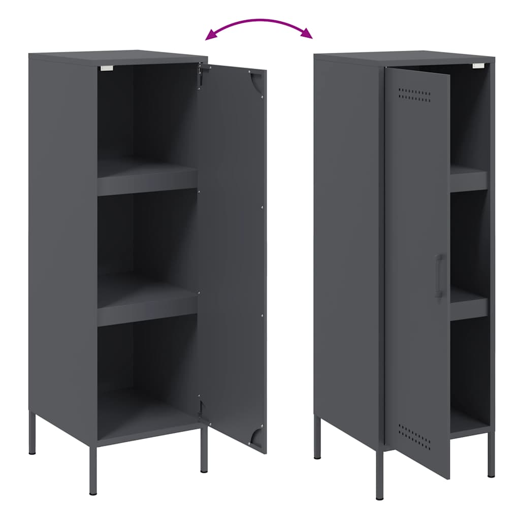 Highboard Anthracite 36x39x113 cm Steel