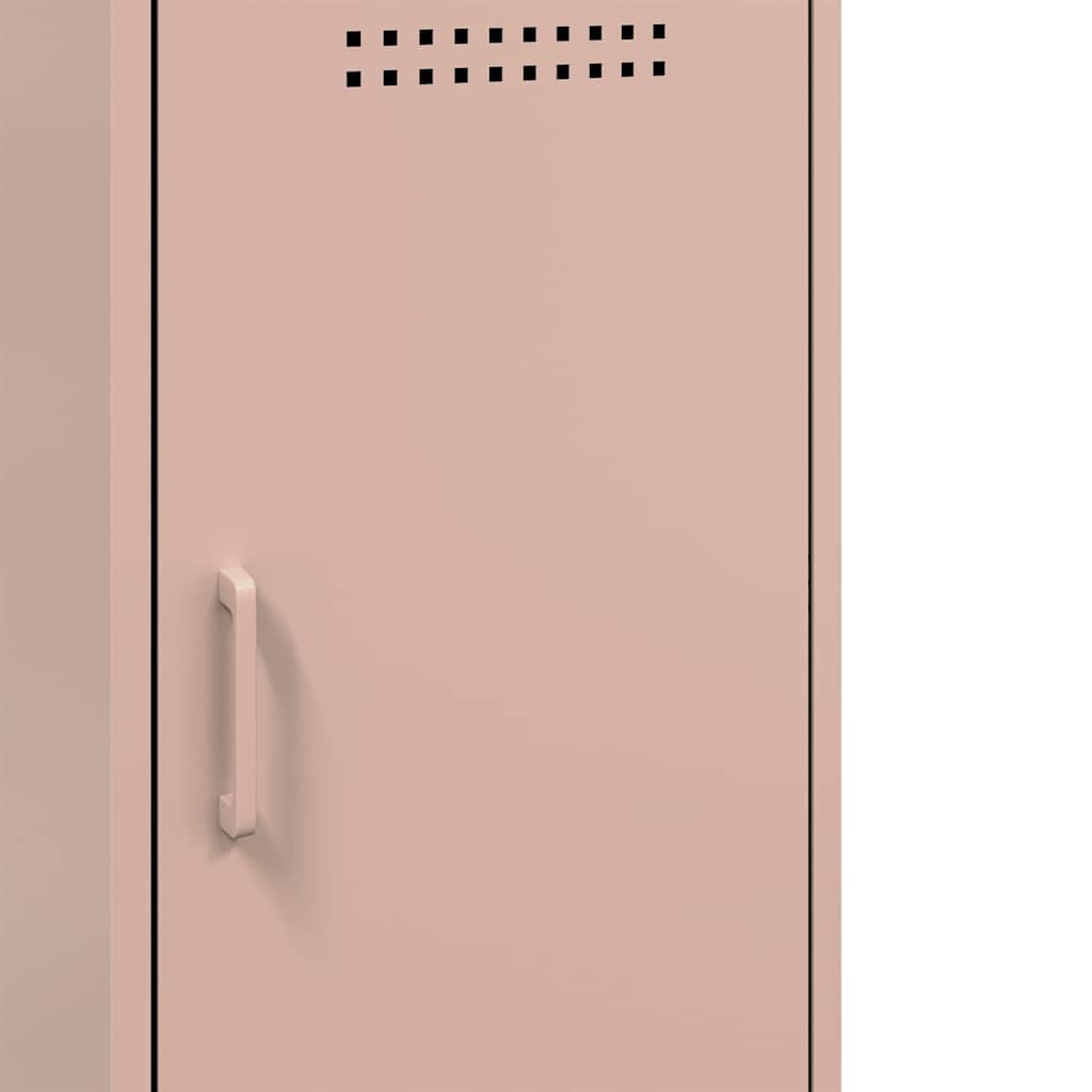Sideboards 2 pcs Pink 36x39x79 cm Steel