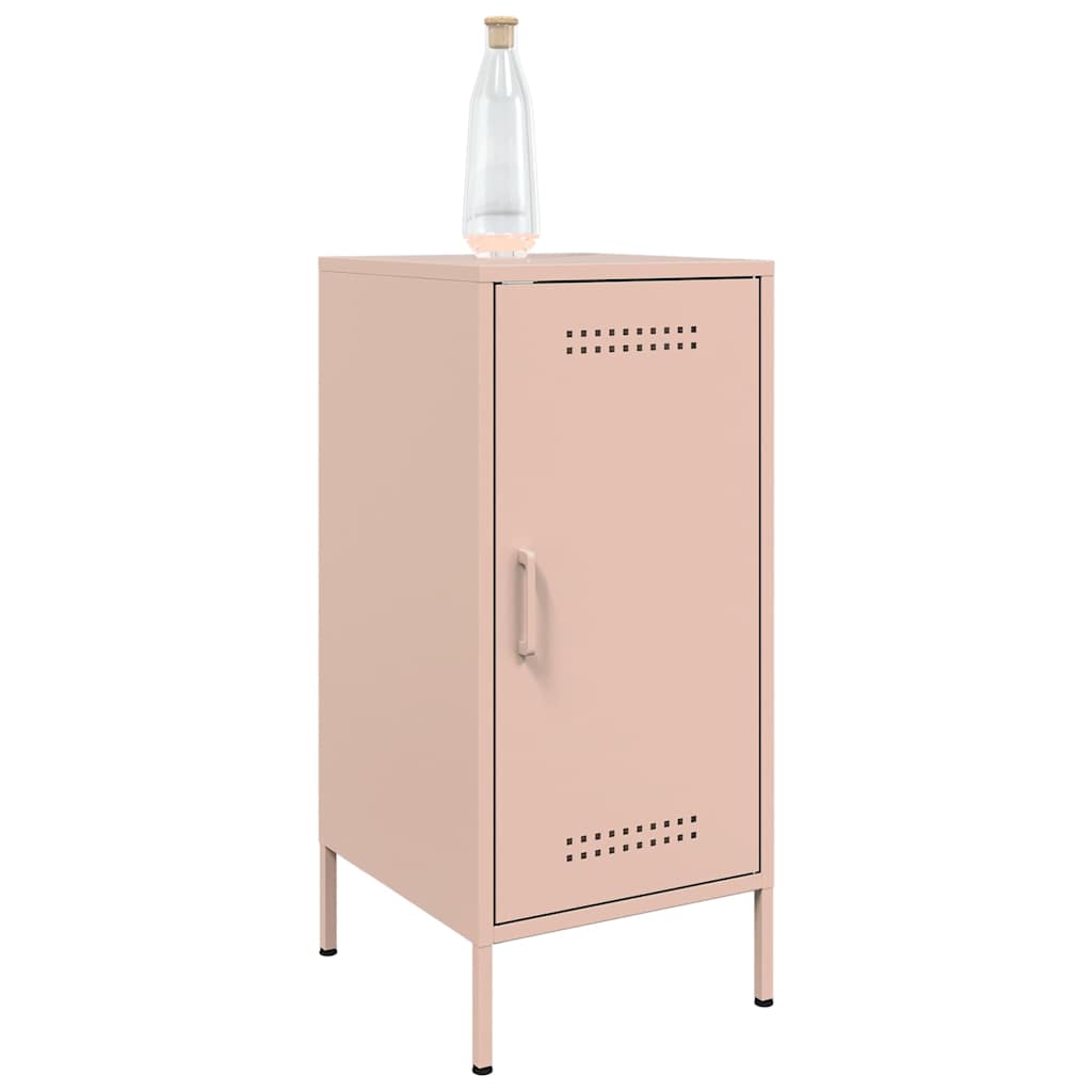 Sideboards 2 pcs Pink 36x39x79 cm Steel