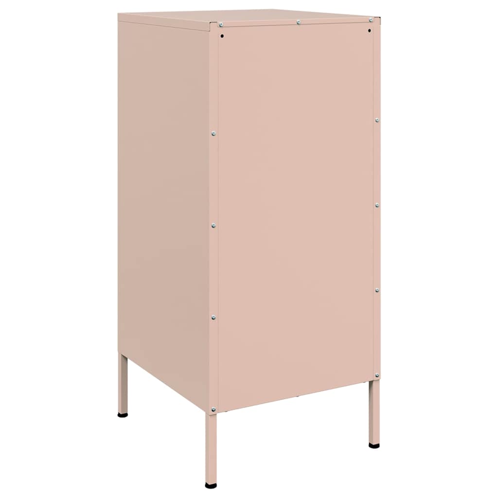 Sideboards 2 pcs Pink 36x39x79 cm Steel