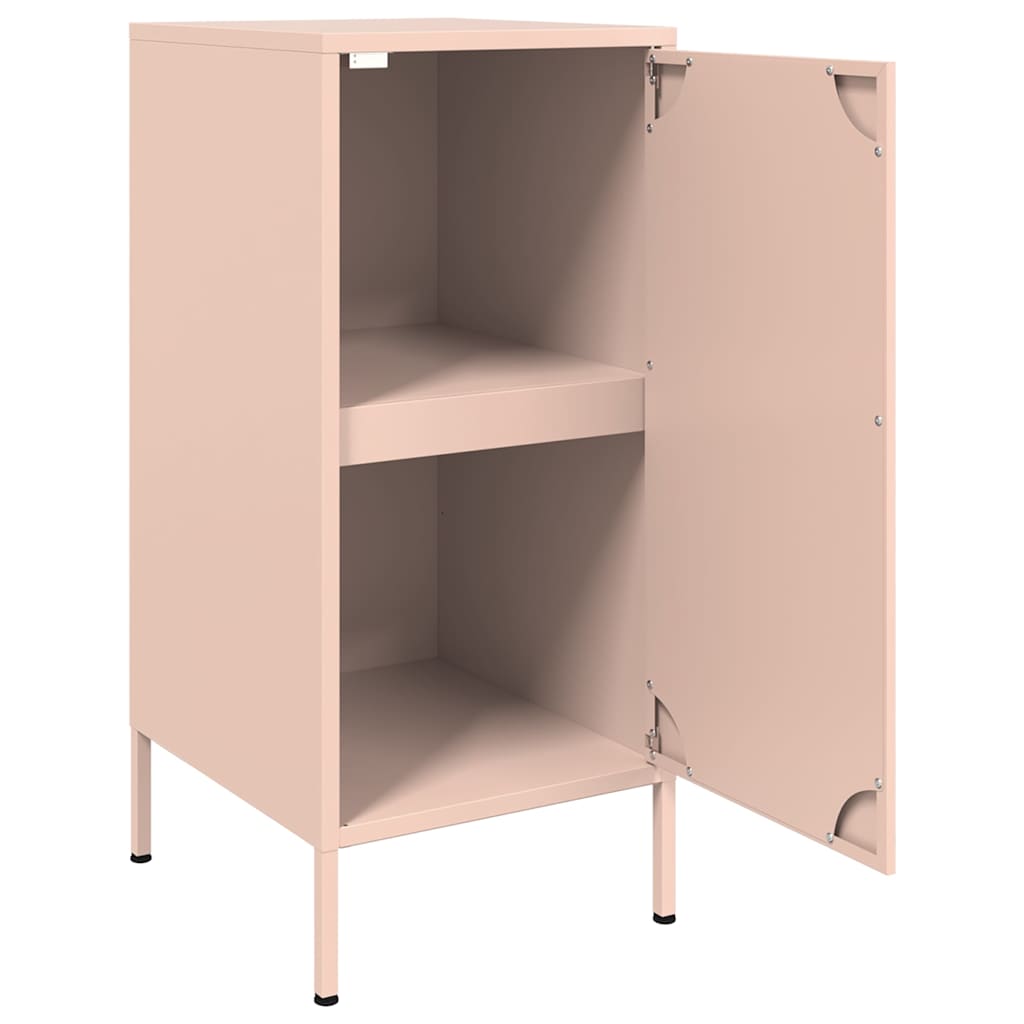 Sideboards 2 pcs Pink 36x39x79 cm Steel