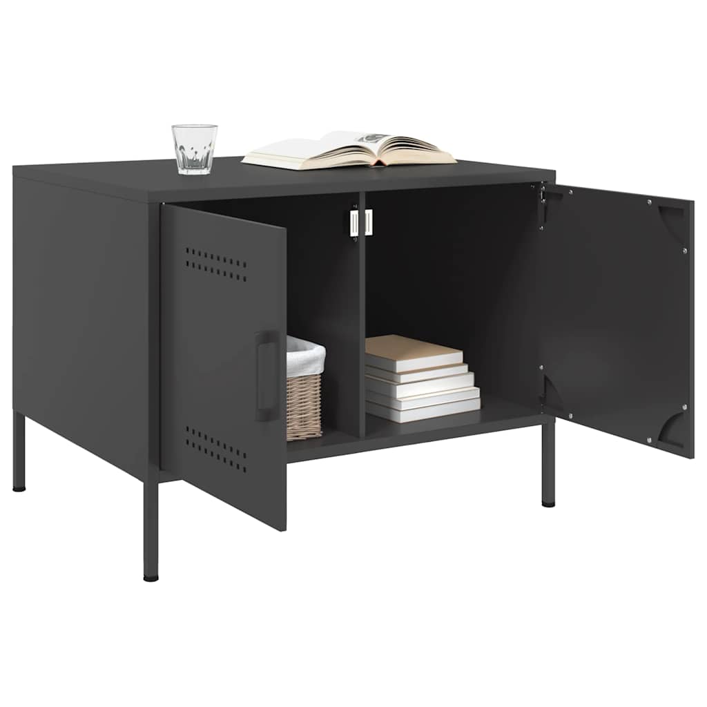 Coffee Table Black 68x50x50,5 cm Steel