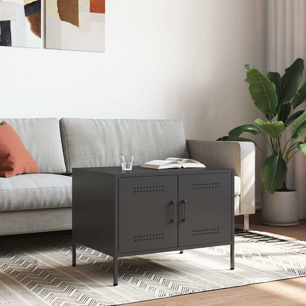 Coffee Table Black 68x50x50,5 cm Steel