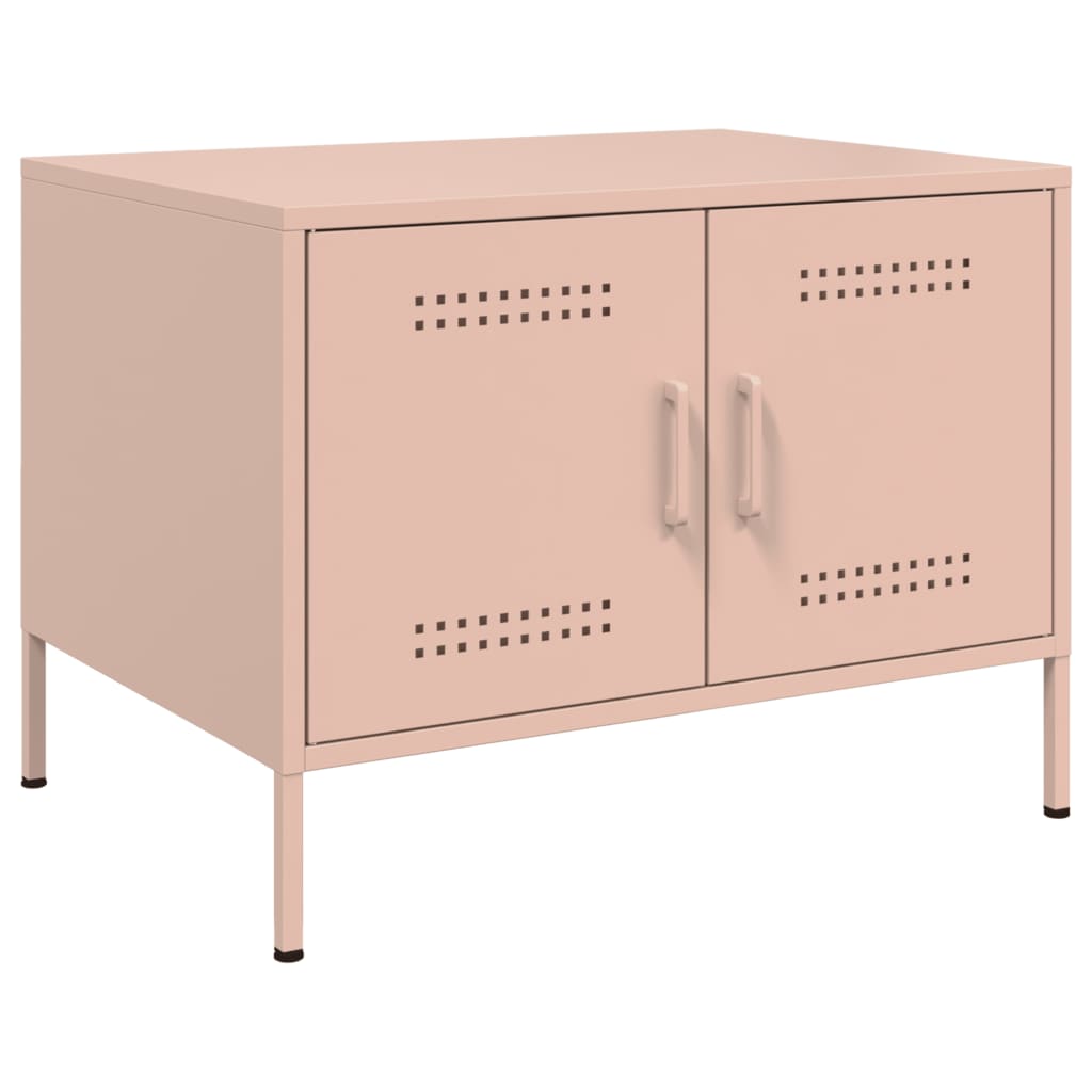Coffee Table Pink 68x50x50,5 cm Steel