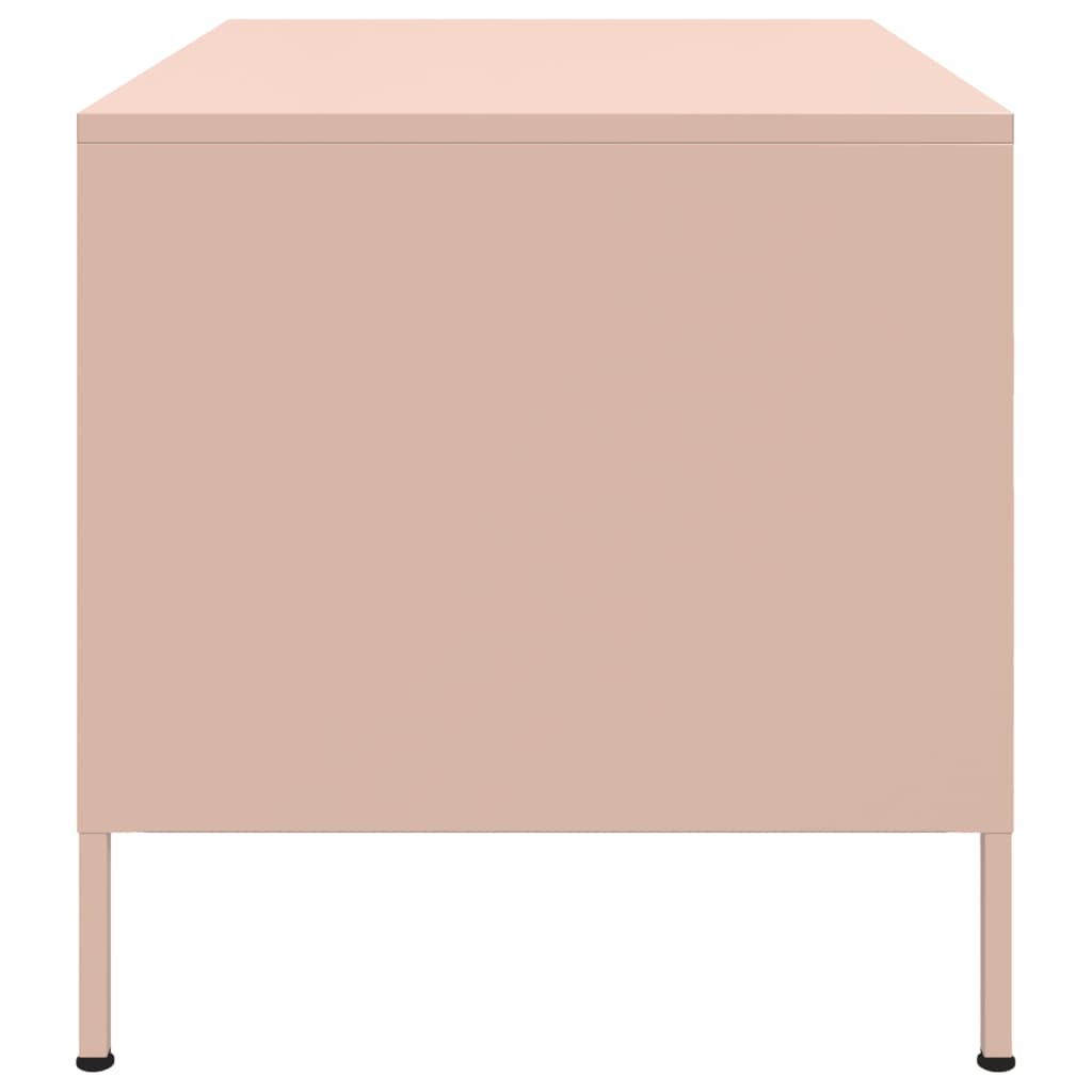Coffee Table Pink 68x50x50,5 cm Steel