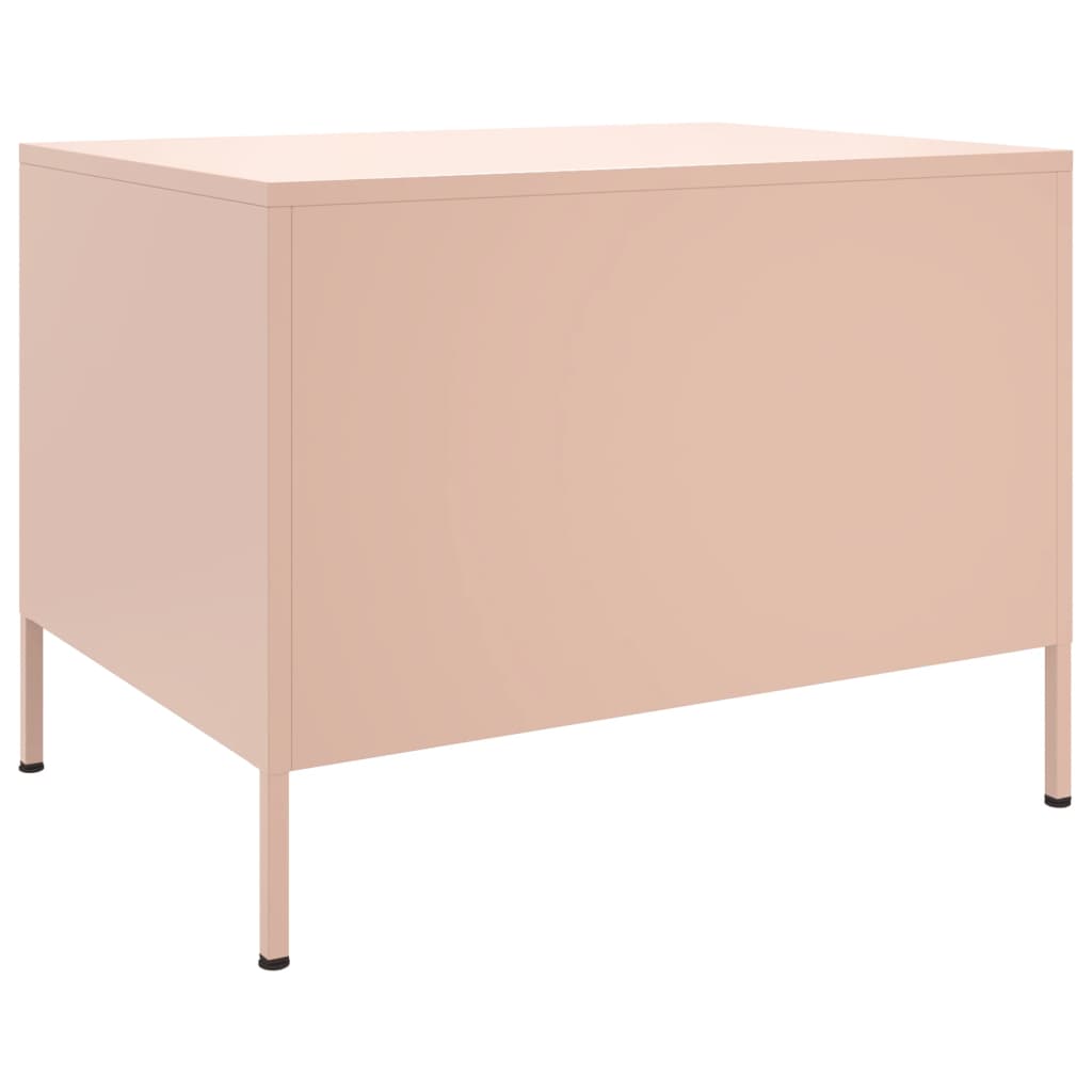 Coffee Table Pink 68x50x50,5 cm Steel