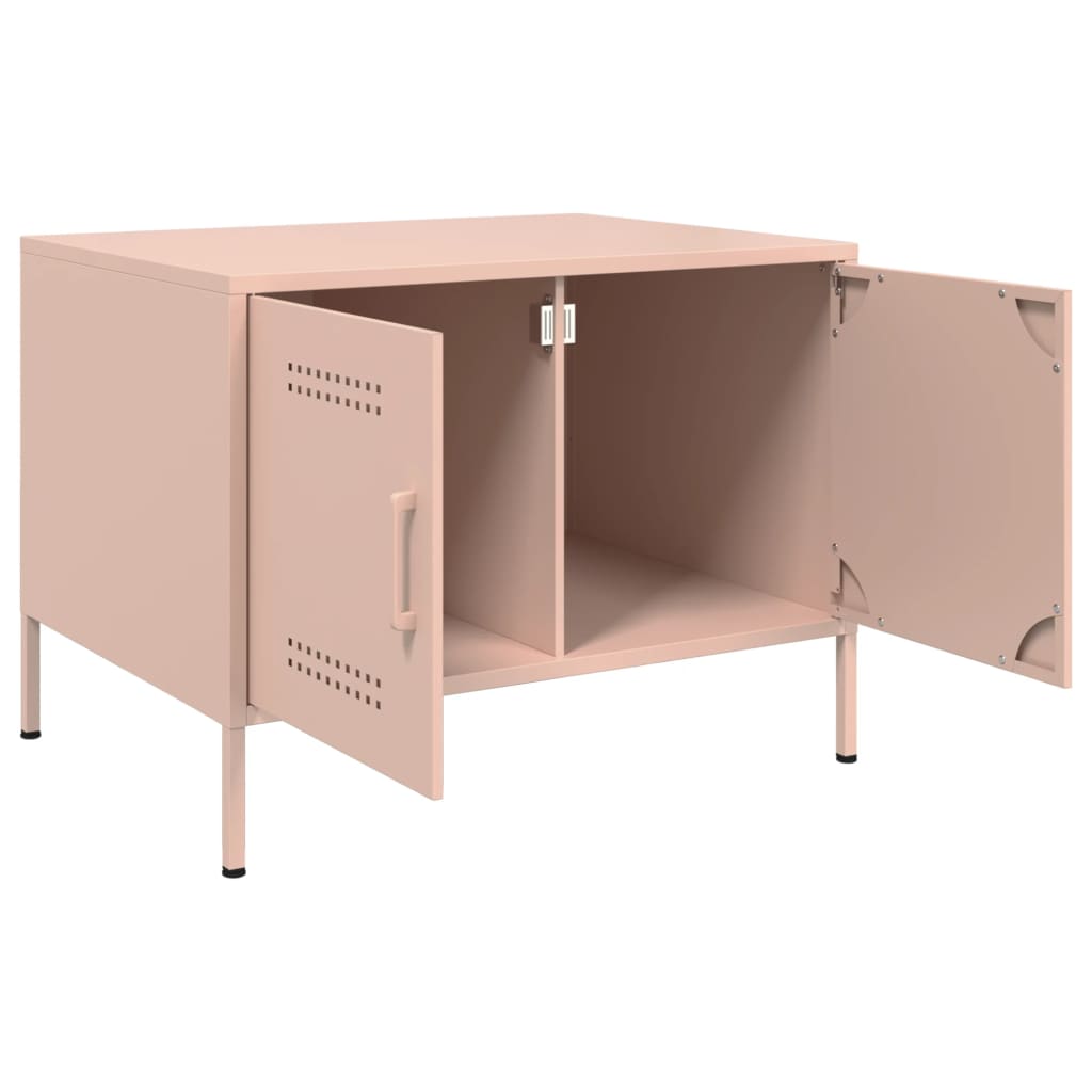 Coffee Table Pink 68x50x50,5 cm Steel