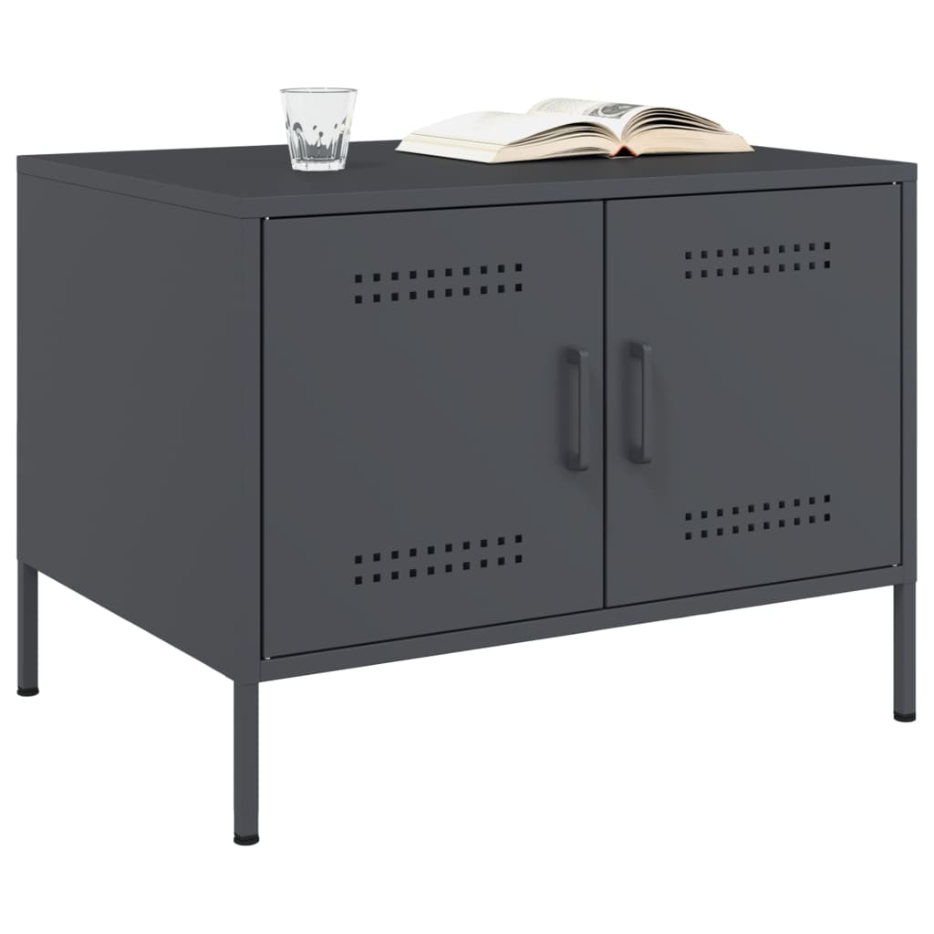 Coffee Table Anthracite 68x50x50,5 cm Steel