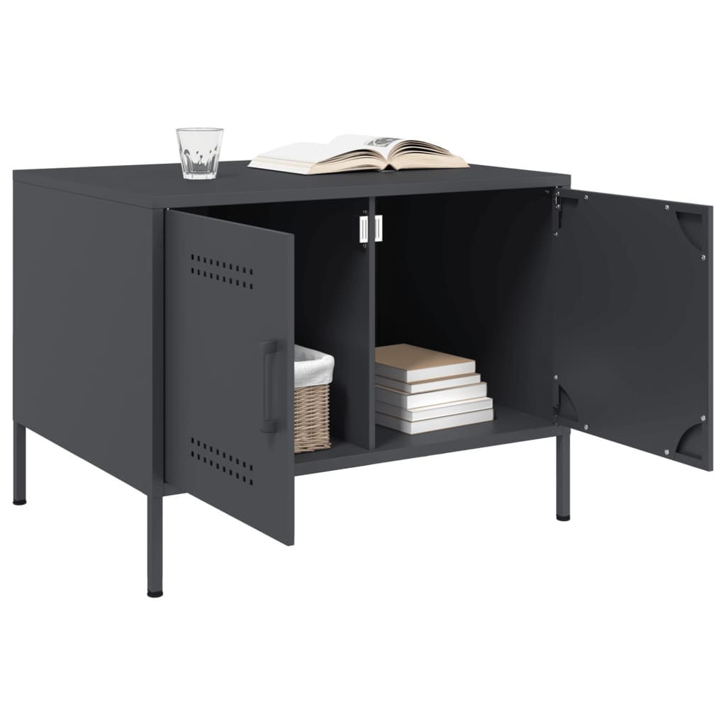Coffee Table Anthracite 68x50x50,5 cm Steel