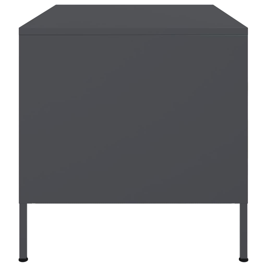 Coffee Table Anthracite 68x50x50,5 cm Steel