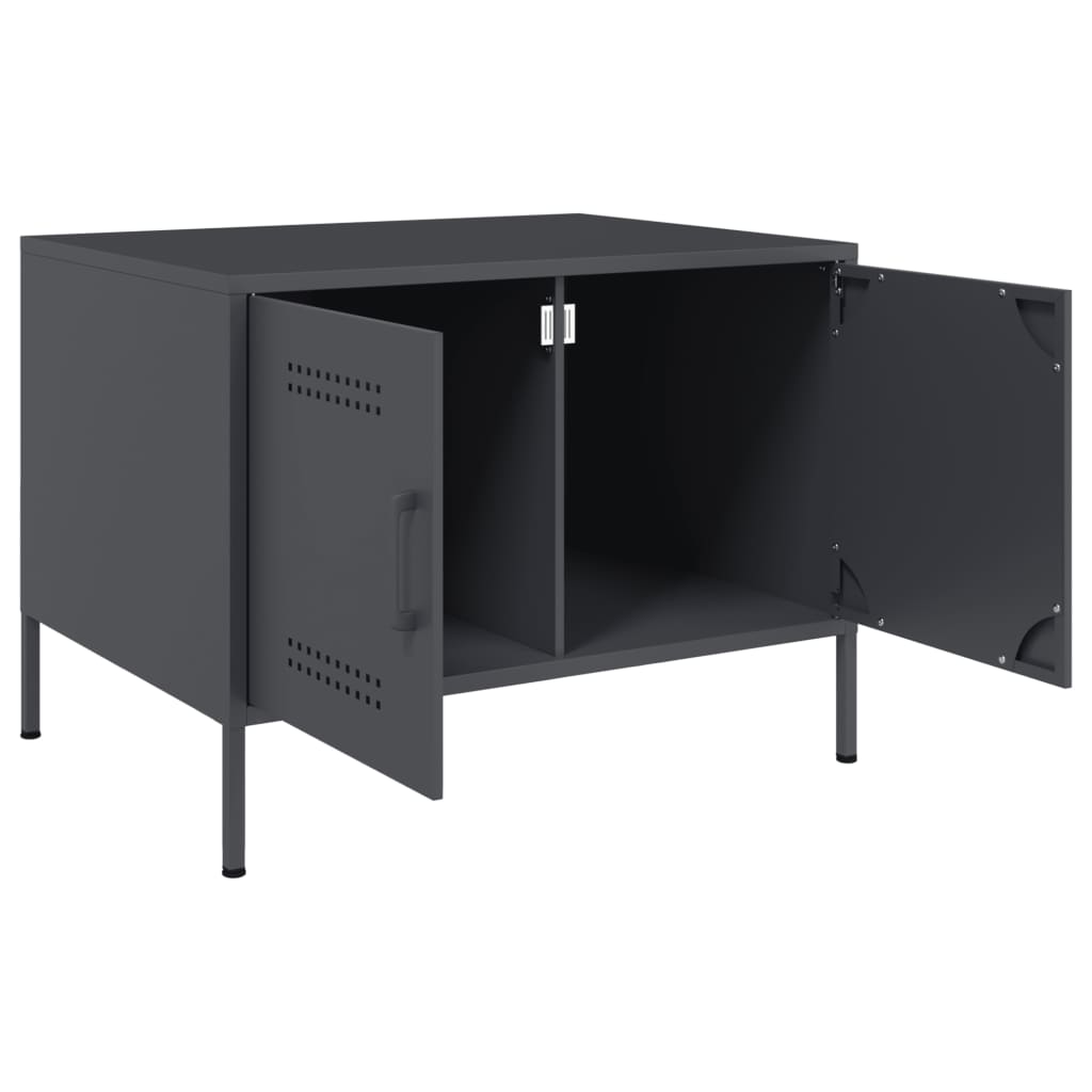 Coffee Table Anthracite 68x50x50,5 cm Steel