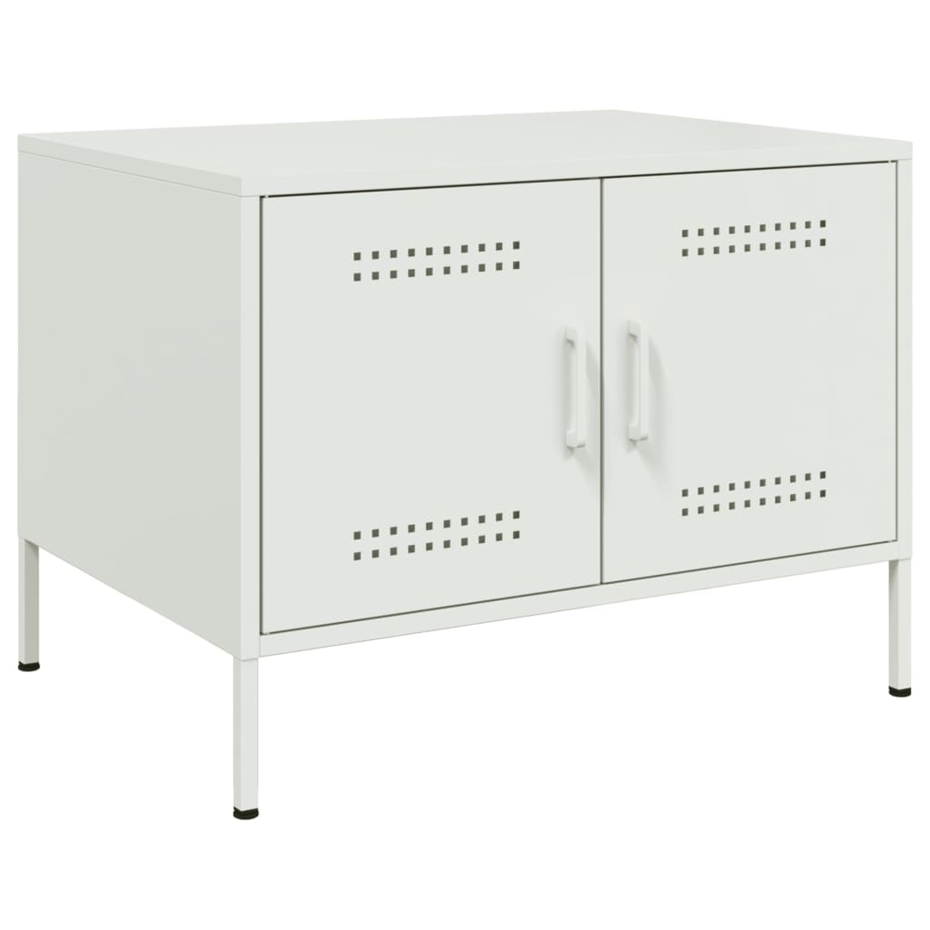 Coffee Table White 68x50x50,5 cm Steel