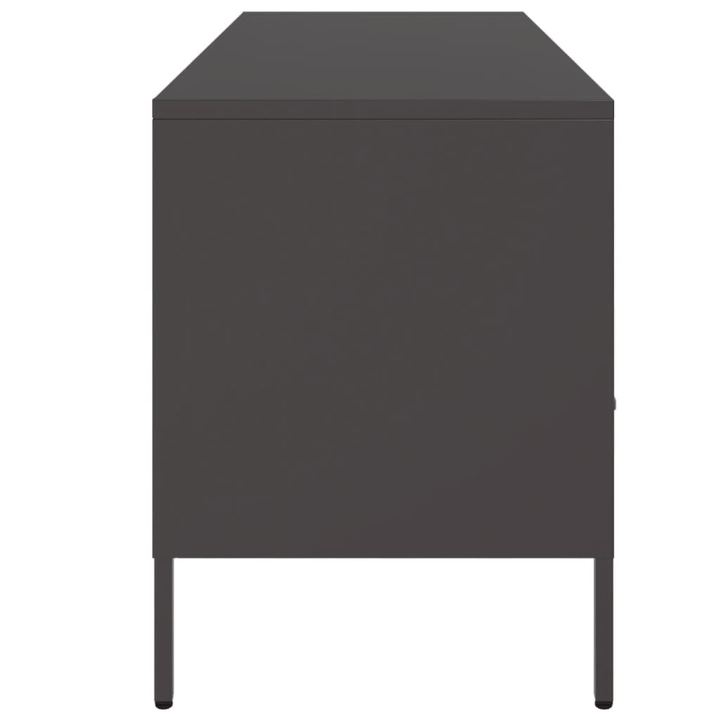TV Cabinet Black 100,5x39x50,5 cm Steel