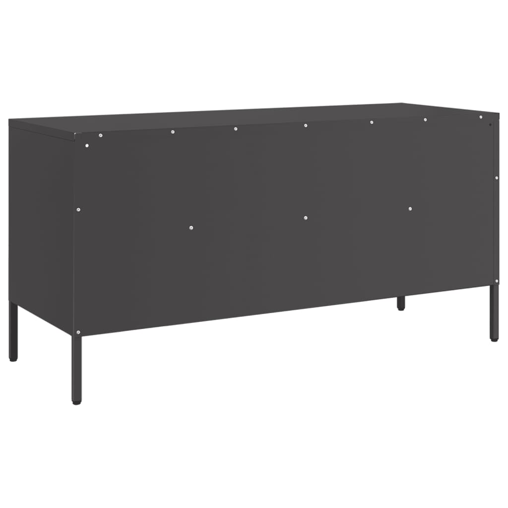 TV Cabinet Black 100,5x39x50,5 cm Steel
