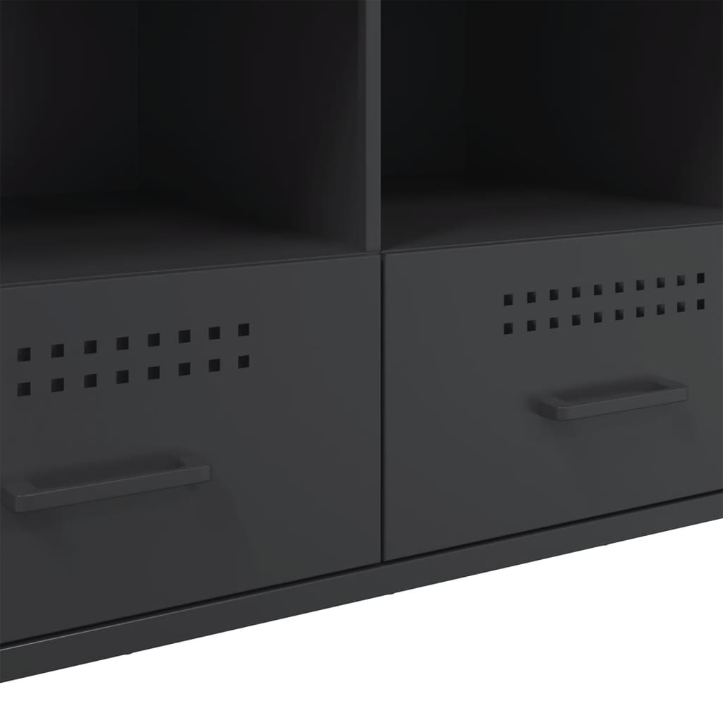 TV Cabinet Black 100,5x39x50,5 cm Steel