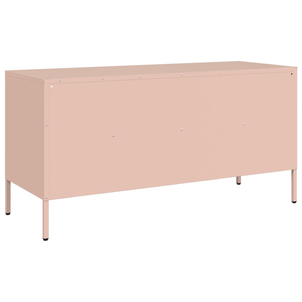 TV Cabinet Pink 100,5x39x50,5 cm Steel