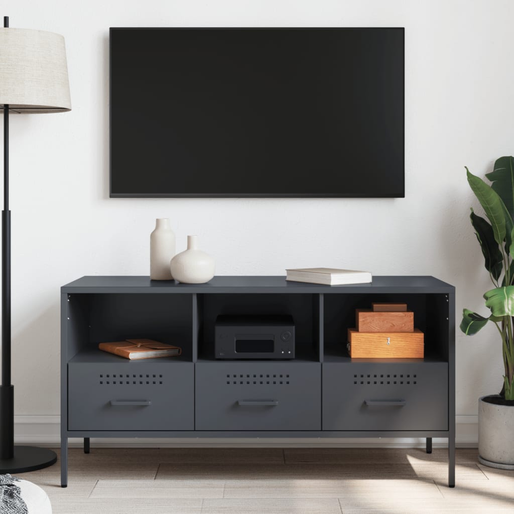 TV Cabinet Anthracite 100,5x39x50,5 cm Steel