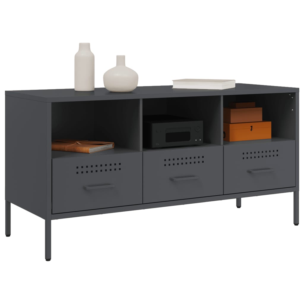 TV Cabinet Anthracite 100,5x39x50,5 cm Steel