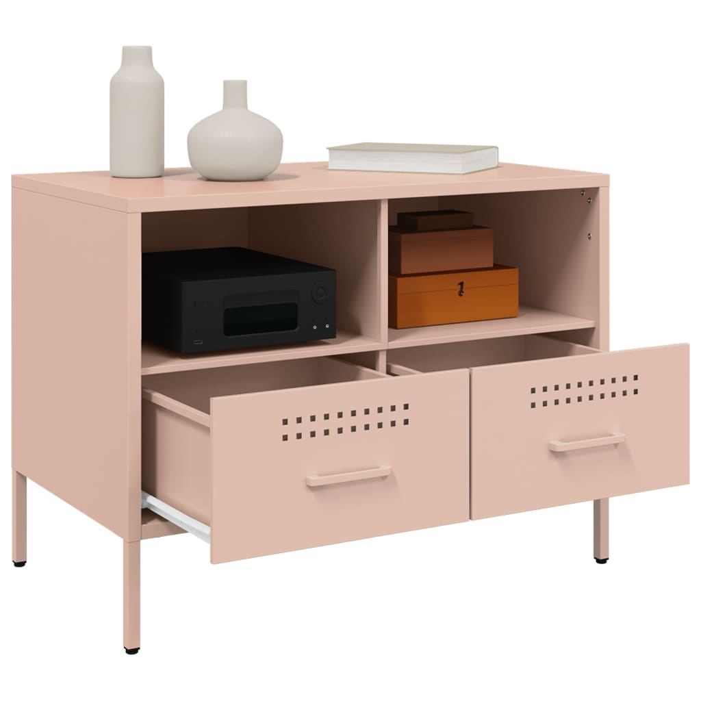TV Cabinet Pink 68x39x50,5 cm Steel