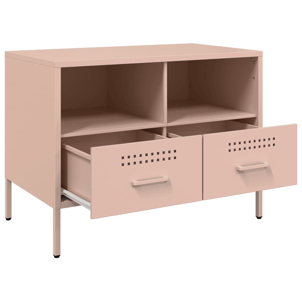 TV Cabinet Pink 68x39x50,5 cm Steel