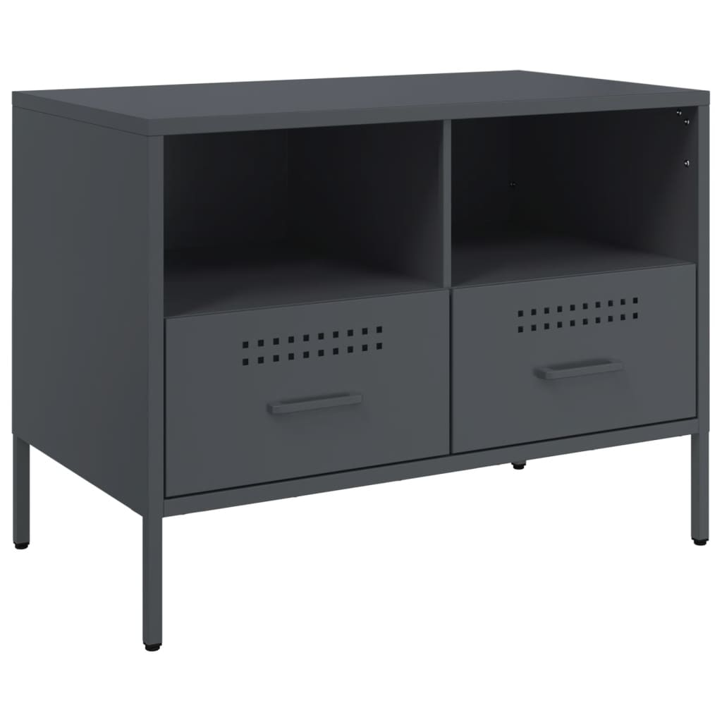 2 Piece TV Cabinet Set Anthracite 68x39x50,5 cm Steel