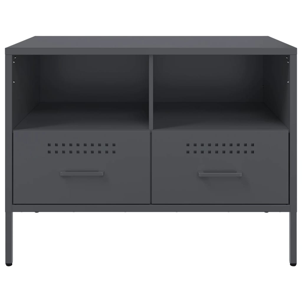 2 Piece TV Cabinet Set Anthracite 68x39x50,5 cm Steel