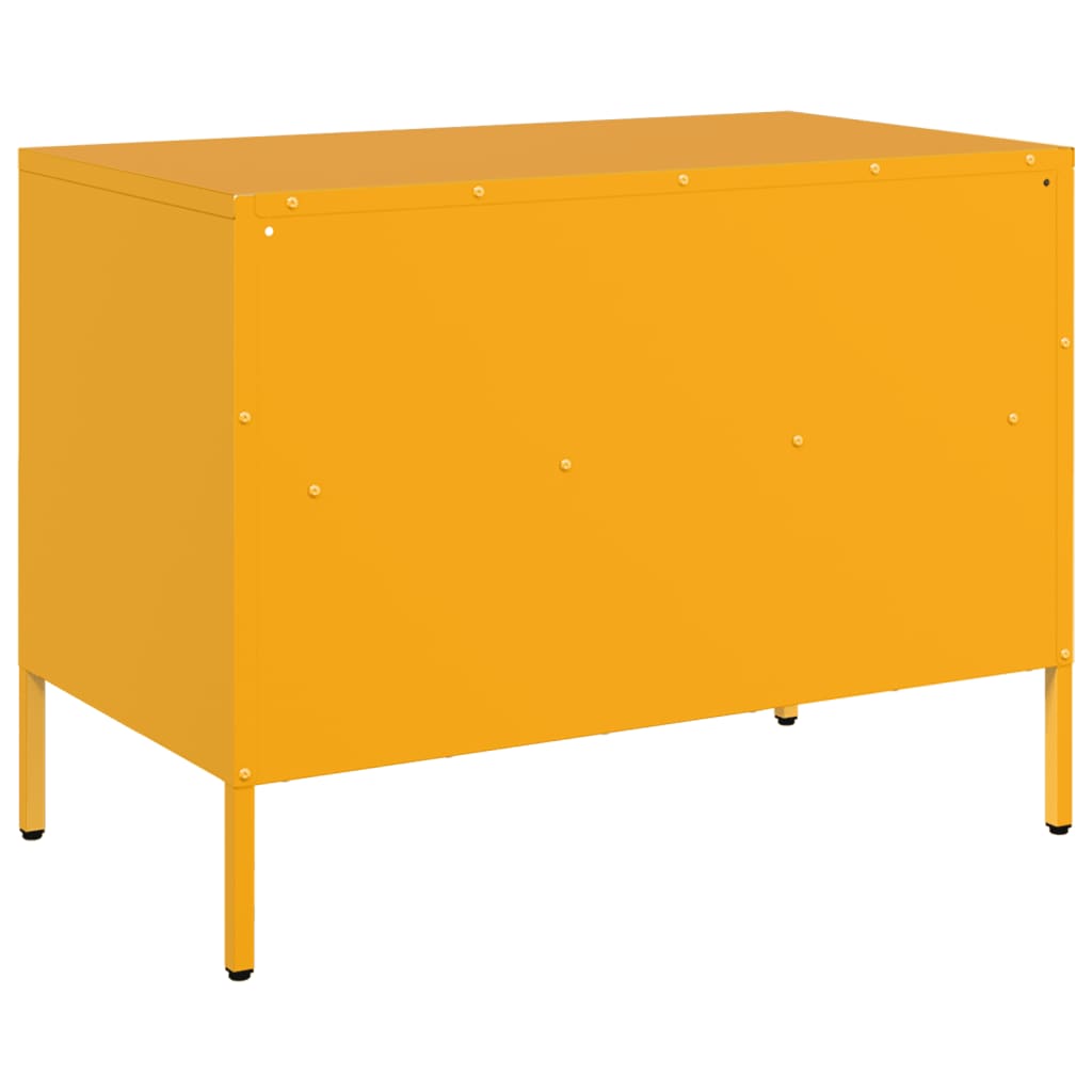 TV Cabinet Mustard Yellow 68x39x50,5 cm Steel