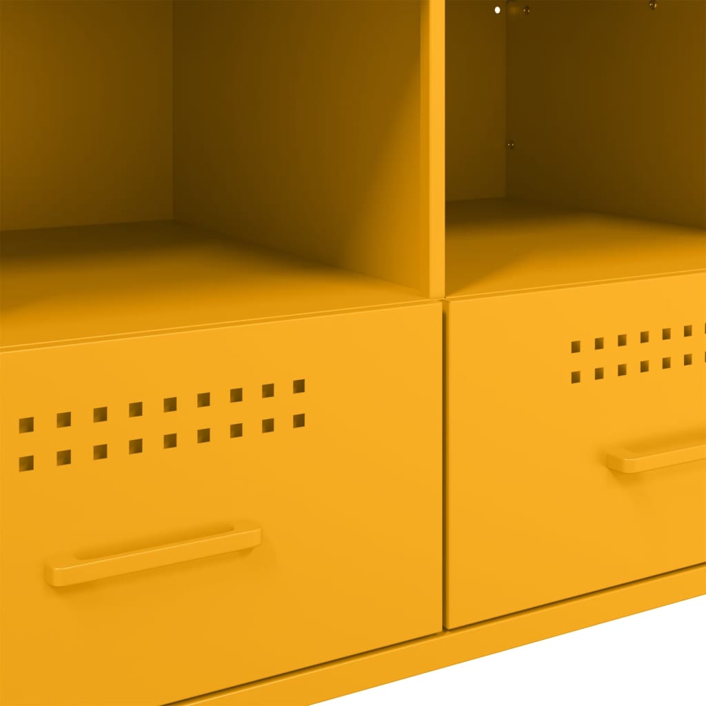 TV Cabinet Mustard Yellow 68x39x50,5 cm Steel