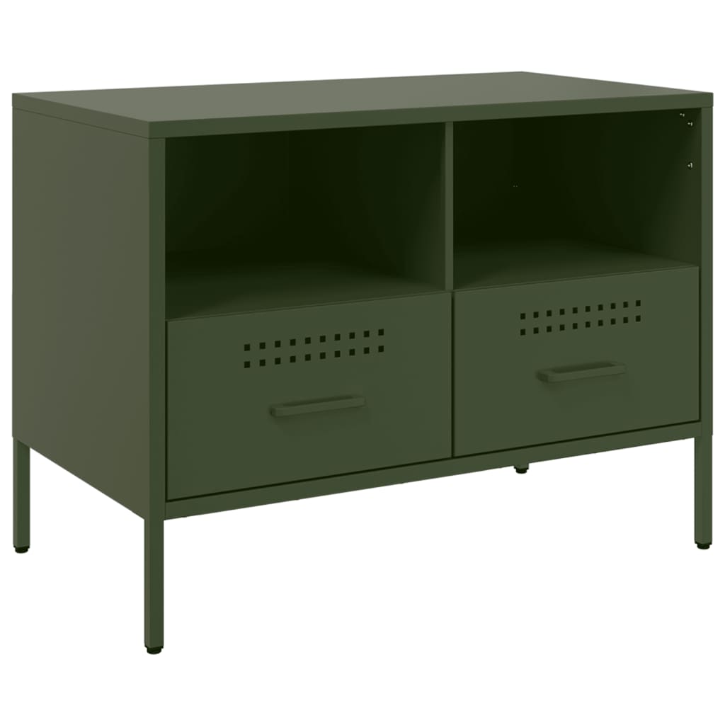 TV Cabinet Olive Green 68x39x50.5 cm Steel