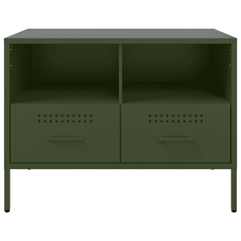 TV Cabinet Olive Green 68x39x50.5 cm Steel