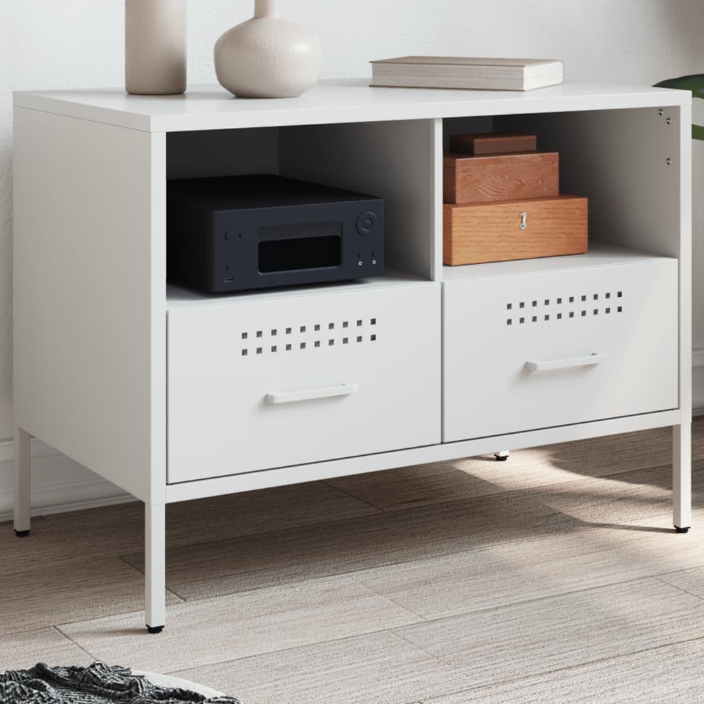 TV Cabinet White 68x39x50,5 cm Steel